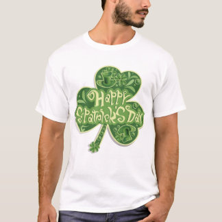 Camiseta Dia de São Patrício Funny Lucky Clover