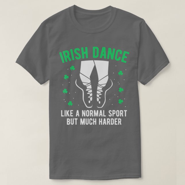 Camiseta Dia de São Patrício G De Dança Das Mulheres Irland (Frente do Design)