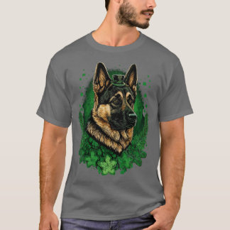 Camiseta Dia de São Patrício german shepherd