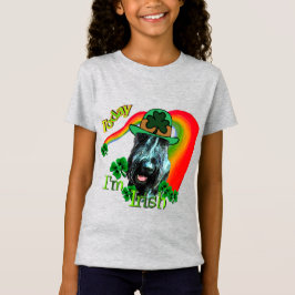 Camiseta Dia de São Patrício Giant Schnauzer