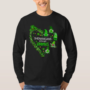 Camiseta Dia de São Patrício Gnomo Shenanigans Com Meus Gno