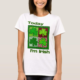 Camiseta Dia de São Patrício hoje eu sou irlandês