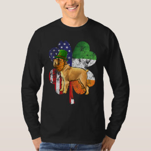 Camiseta Dia de São Patrício Irish American Flag Brusff