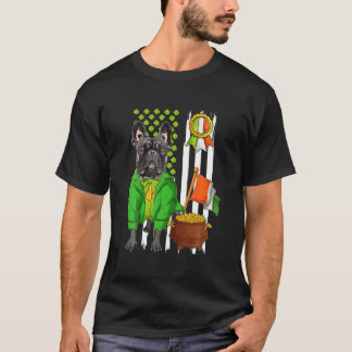 Camiseta Dia de São Patrício Irish Bulls Dog Leprecha