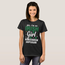Camiseta Dia de São Patrício, Irish Girl Legal T-Shirt