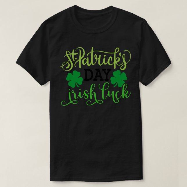 Camiseta Dia de São Patrício Irish Luch (Frente do Design)