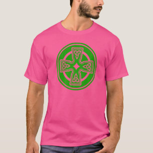Camiseta Dia de São Patrício Irlanda - Cruz Celta Irlandesa