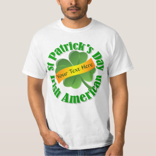 Camiseta Dia de São Patrício irlandês americano