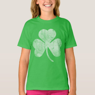Camiseta Dia de São Patrício irlandês bonito do trevo