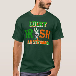 Camiseta Dia de São Patrício irlandês com sorte personaliza
