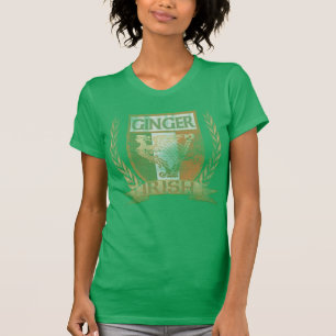 Camiseta Dia de São Patrício irlandês da crista do gengi