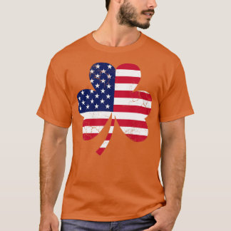 Camiseta Dia de São Patrício Irlandês do American Flag Sham