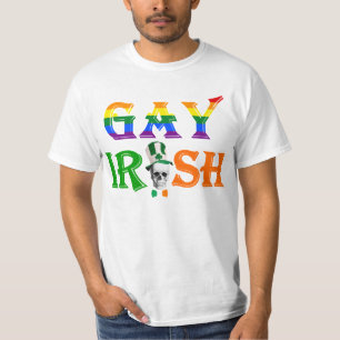 Camiseta Dia de São Patrício irlandês gay