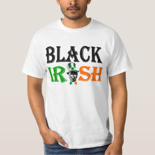 Camiseta Dia de São Patrício irlandês irlandês preto