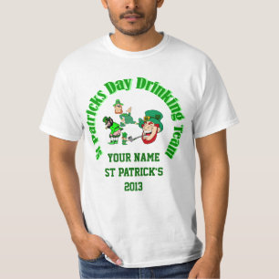 Camiseta Dia de São Patrício Irlandês Personalizado
