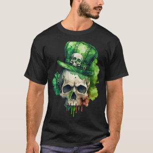 Camiseta Dia de São Patrício Irlandês Shamrock Leprechaun S