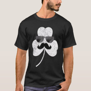 Camiseta Dia de São Patrício Legal Shamrock Sunglass Mustac
