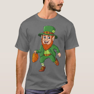Camiseta Dia de São Patrício Leprechaun Basball Lucky Boys