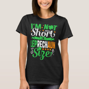 Camiseta Dia de São Patrício Leprechaun Tamanho I não sou S