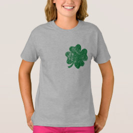 Camiseta Dia de São Patrício LOVE Shamrock Irish