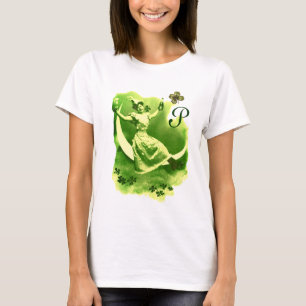 CAMISETA DIA DE SÃO PATRÍCIO LUA SENHORA COM MONOGRAMA DE T