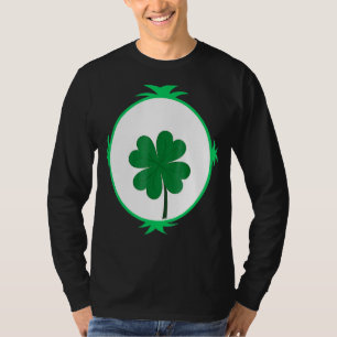 Camiseta Dia de São Patrício Lucky Cute Irish Shamrock Gree