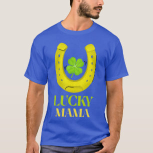 Camiseta Dia de São Patrício Lucky Mama Quatro Folhas Choca