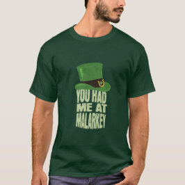 Camiseta Dia de São Patrício Malarkey Divertido