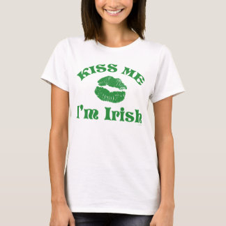 Camiseta Dia de São Patrício Me Beije Sou Irlandês