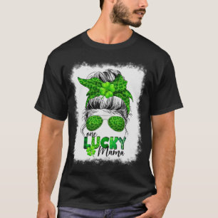 Camiseta Dia de São Patrício Mensageiro Uma Mãe Sortuda