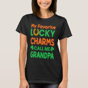 Camiseta Dia de São Patrício Meu Lucky Charms Favorito Me C