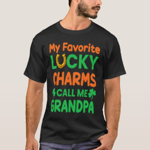 Camiseta Dia de São Patrício Meu Lucky Charms Favorito Me C