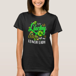 Camiseta Dia de São Patrício Meu Sortudo Chame-Me Senhora A
