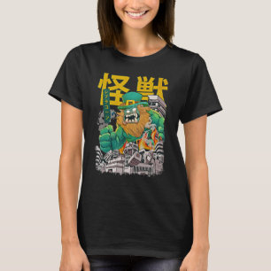 Camiseta Dia de São Patrício Monstro Japonês Kaiju Leprecha