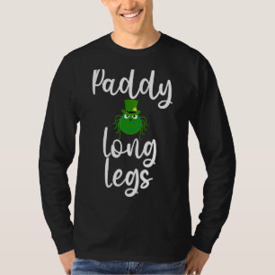 Camiseta Dia de São Patrício Paddy Pernas Longas Aranha Ver