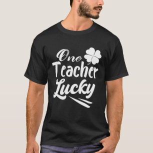 Camiseta Dia de São Patrício Pajama Um Professor Sortudo Ab
