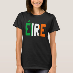 Camiseta Dia de São Patrício para Santo Paddy's Flag Irelan