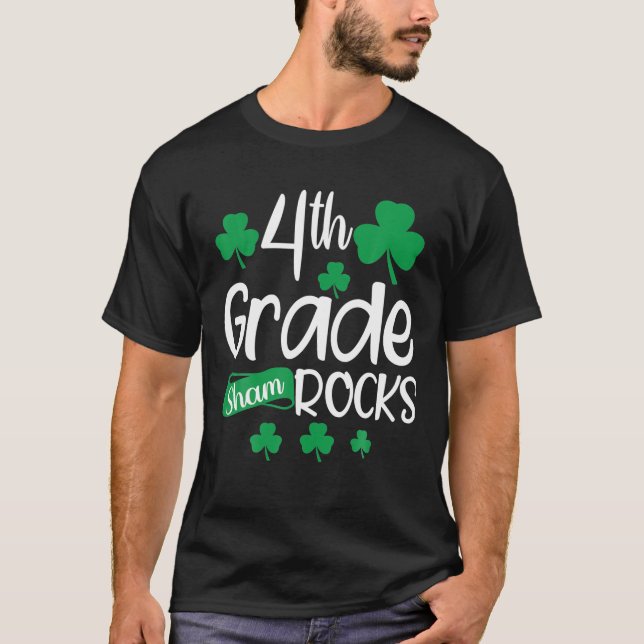 Camiseta Dia de São Patrício Para Xadrez De Professores Do  (Frente)