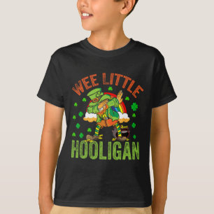 Camiseta Dia de São Patrício Pequeno Hooligan Bandeira da I