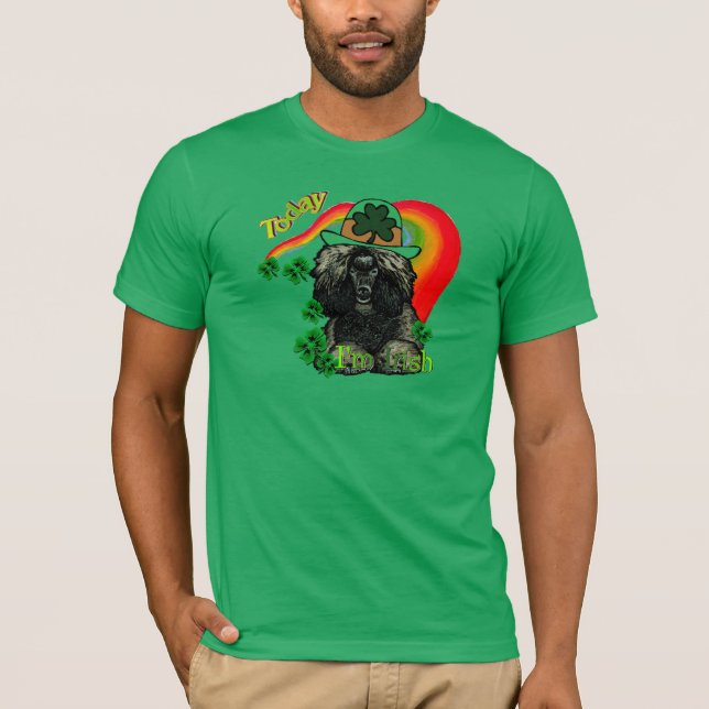 Camiseta Dia de São Patrício Poodle (Frente)