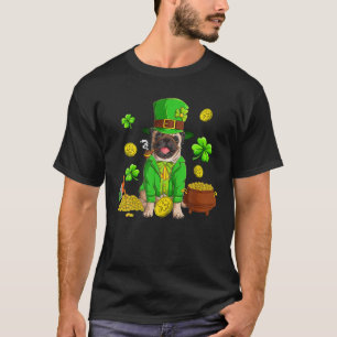 Camiseta Dia de São Patrício Pug Irish Dogs Lover Santo P