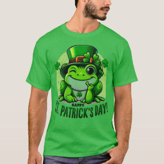 Camiseta Dia de São Patrício Sapo Face Santo Pattys Paddys 