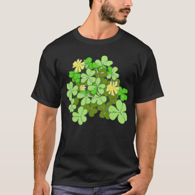 Camiseta Dia de São Patrício Shamrock (Frente)