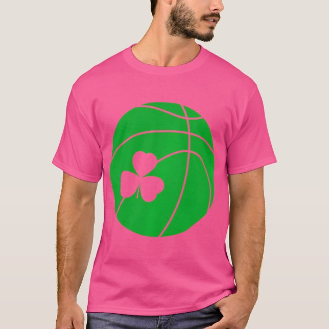 Camiseta Dia de São Patrício Shamrock Basbol irlandês (Frente)