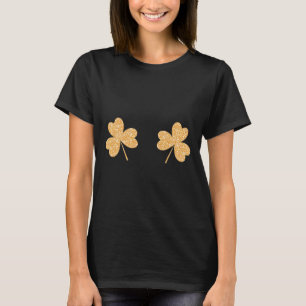 Camiseta Dia de São Patrício Shamrock Seio Dia de São Patrí
