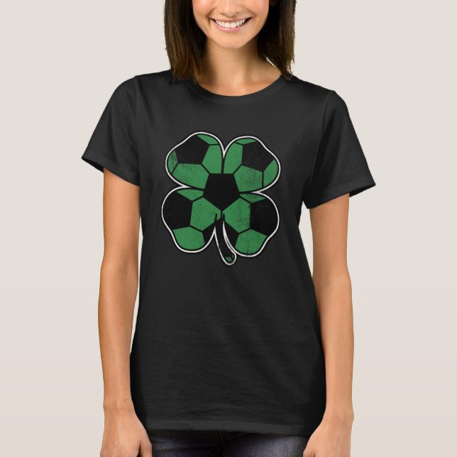 Camiseta Dia de São Patrício Shamrock Soccer Paddy's Rough (Frente)
