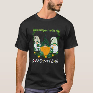 Camiseta Dia de São Patrício Shenanigans Gnomies Gnome Sh