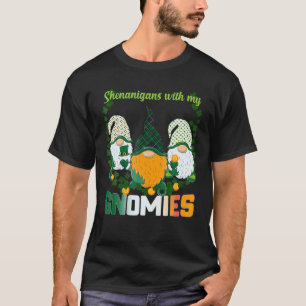 Camiseta Dia de São Patrício Shenanigans Gnomies Gnome Sham