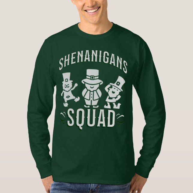 CAMISETA DIA DE SÃO PATRÍCIO - SHENANIGANS SQUAD (Frente)