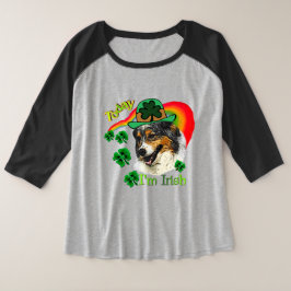 Camiseta Dia de São Patrício Shepherd australiano